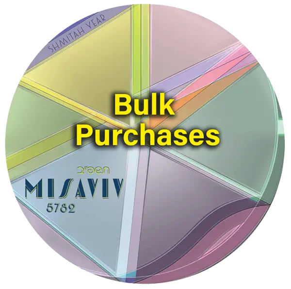 Misaviv 5782 (2022) – Bulk Purchases